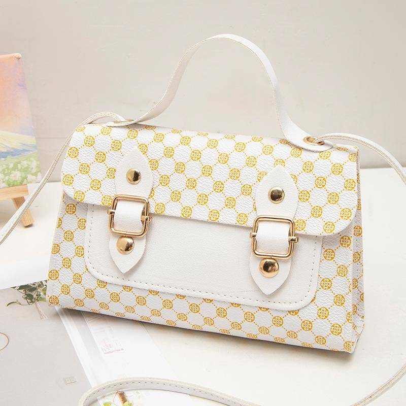 Einfache kleine Damentasche personalisierte Handtasche lässig Druck Messenger Bag Damen weiß von Joom DACH