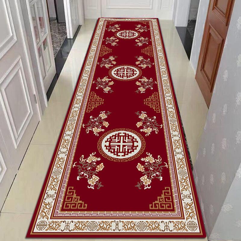 Einfacher und dezenter Luxus-Teppich für den Boden, rutschfester Teppich für Wohnzimmer, große Flure, Fußmatte 120*300cm von Joom DACH