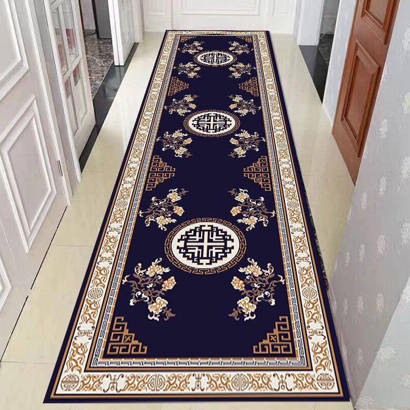 Einfacher und dezenter Luxus-Teppich für den Boden, rutschfester Teppich für Wohnzimmer, große Flure, Fußmatte 60*200cm von Joom DACH