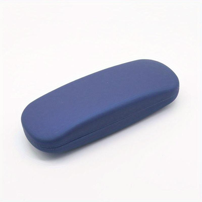 Einfaches, einfarbiges Lesebrillenetui aus Leder in Bonbonfarben, Sonnenbrillen-Organizer, Brillenbox für Studenten mit Myopie-Brille blau von Joom DACH