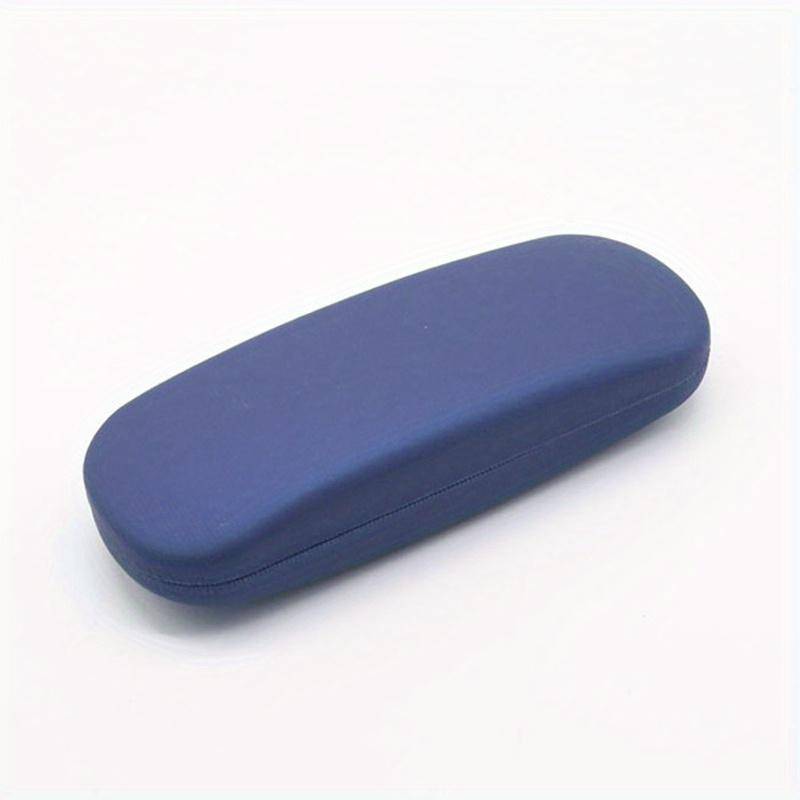 Einfaches, einfarbiges Lesebrillenetui aus Leder in Bonbonfarben, Sonnenbrillen-Organizer, Brillenbox für Studenten mit Myopie-Brille blau von Joom DACH