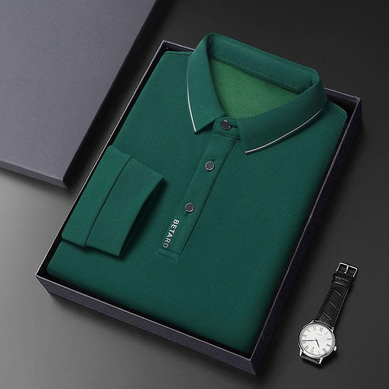 Einfaches Herren Langarm Poloshirt Frühling und Herbst Neu Lässig Polokragen Herrenhemd Trendiges Allround-T-Shirt Herren M von Joom DACH