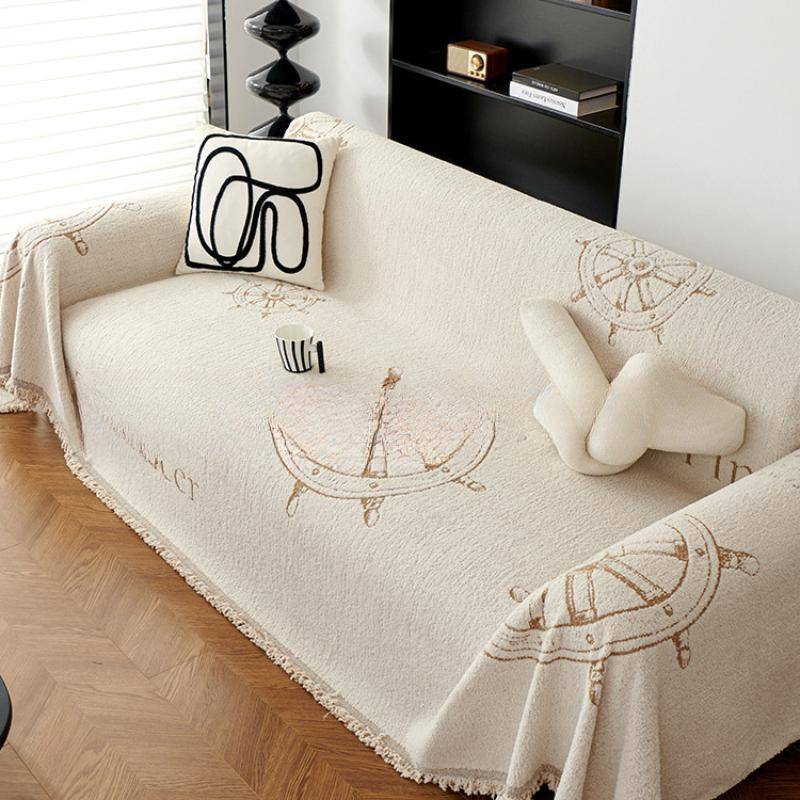 Einfaches modernes leichtes Luxus-Sofa-Handtuch für alle Jahreszeiten Neue Leder-Kissenbezug Rutschfeste All-inclusive-Abdeckung Decke 180*130cm von Joom DACH