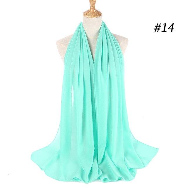 Einfarbig Chiffon Schal Hijab Stirnband Weibliche Islamische Kopf Abdeckung Wrap für Frauen Muslimischen Jersey Hijabs Haar Schals Kopftuch von Joom DACH