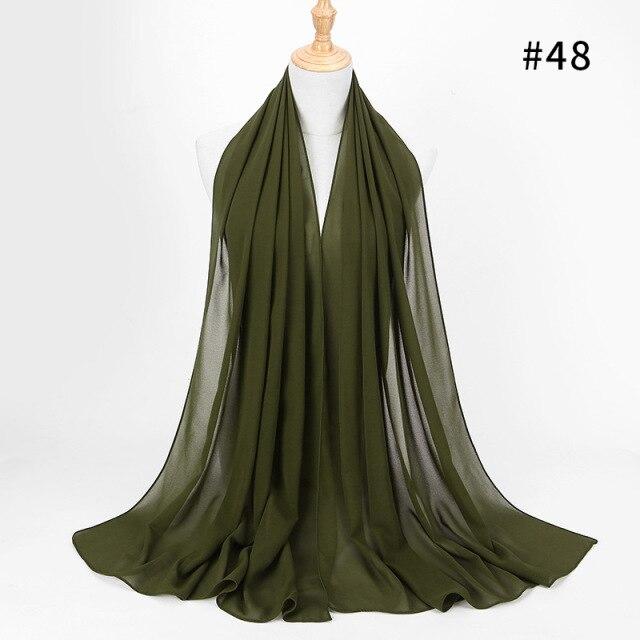Einfarbig Chiffon Schal Hijab Stirnband Weibliche Islamische Kopf Abdeckung Wrap für Frauen Muslimischen Jersey Hijabs Haar Schals Kopftuch von Joom DACH