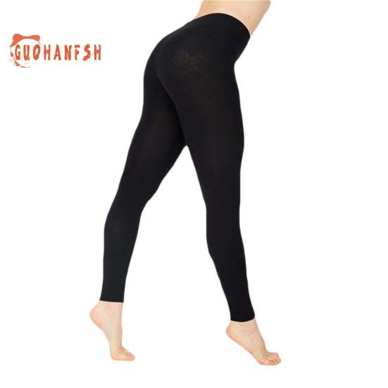 Einfarbige, dehnbare Damen-Strumpfhose mit hoher Taille, schmale Leggings, Bleistifthose, Hose XXXXL schwarz von Joom DACH