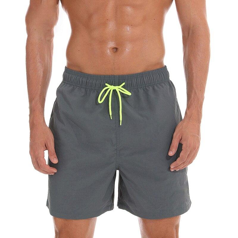 Einfarbige Badehose für Herren, Badeshorts, schnell trocknende Badebekleidung, Herren-Strand-Board-Shorts, Slips, Bademode, Surf-Shorts, Badeanzug L von Joom DACH