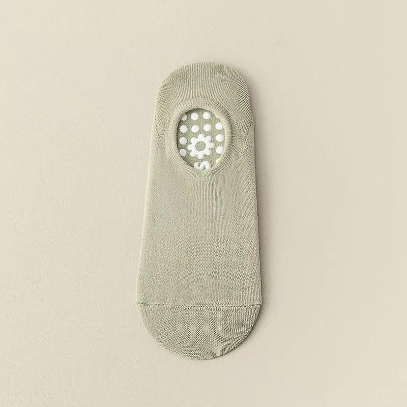 Einfarbige Yoga-Socken Anti-Rutsch Damen Professionelle Pilates-Socken Gekämmte Baumwolle Sommer Bodensocken Fitnessstudio Fitness Sportsocken von Joom DACH