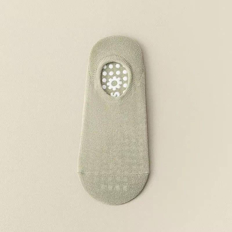 Einfarbige Yoga-Socken Anti-Rutsch Damen Professionelle Pilates-Socken Gekämmte Baumwolle Sommer Bodensocken Fitnessstudio Fitness Sportsocken von Joom DACH