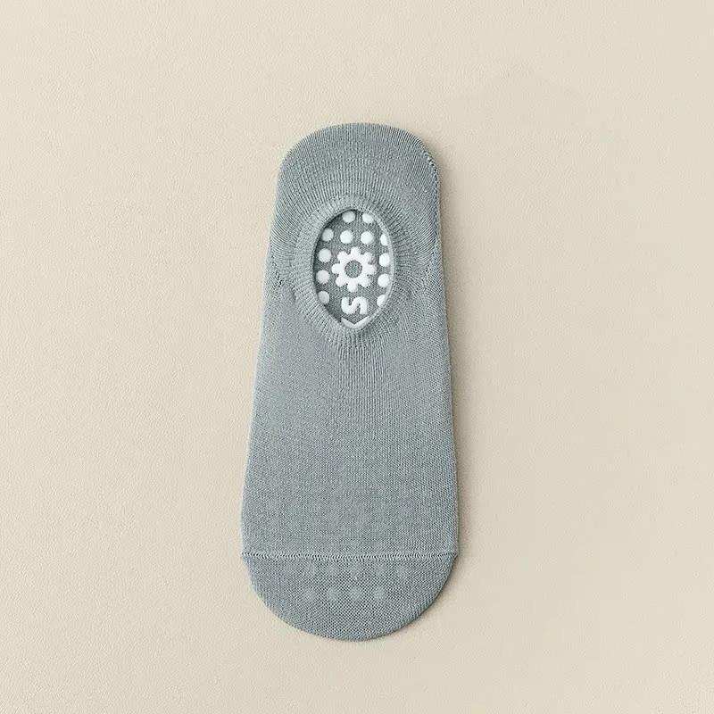 Einfarbige Yoga-Socken Anti-Rutsch Damen Professionelle Pilates-Socken Gekämmte Baumwolle Sommer Bodensocken Fitnessstudio Fitness Sportsocken von Joom DACH