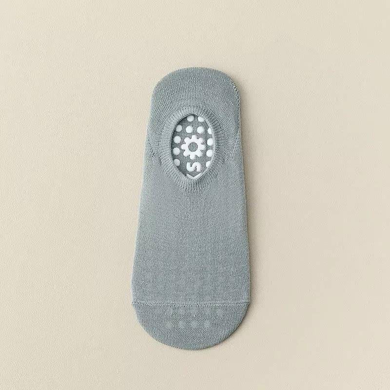 Einfarbige Yoga-Socken Anti-Rutsch Damen Professionelle Pilates-Socken Gekämmte Baumwolle Sommer Bodensocken Fitnessstudio Fitness Sportsocken von Joom DACH