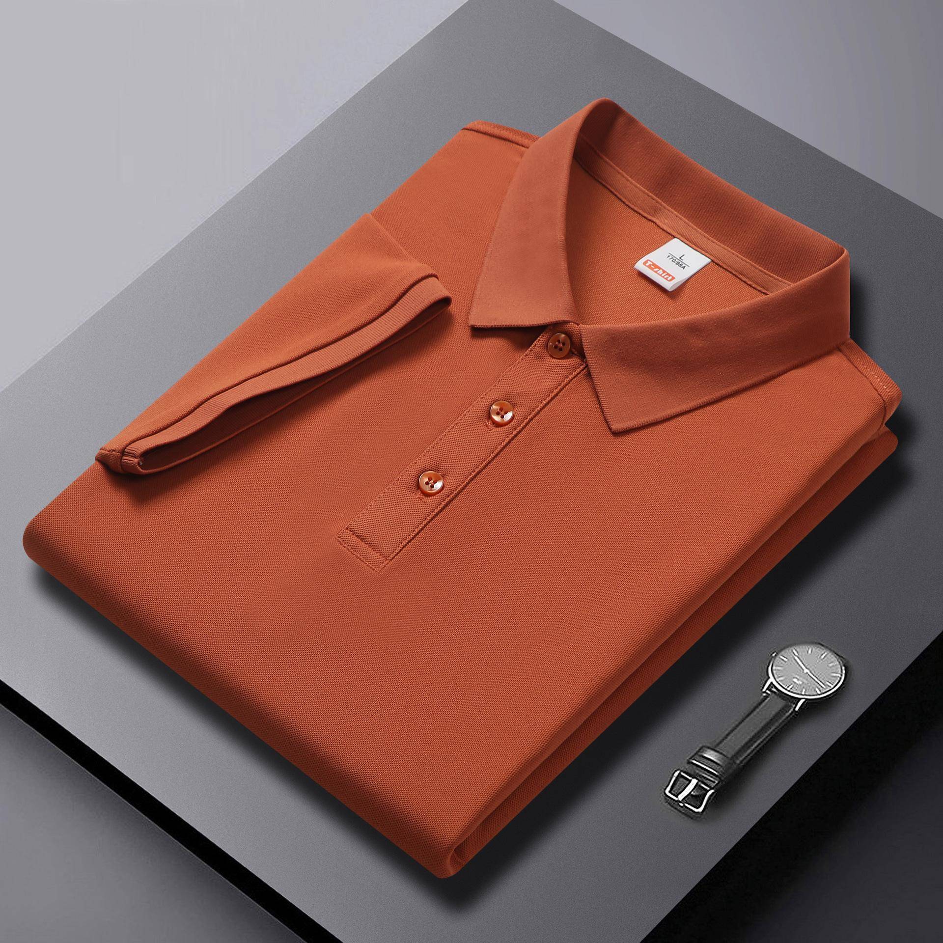 Einfarbiges High-End-Poloshirt mit kurzen Ärmeln und Aufdruck für Männer und Frauen XL von Joom DACH