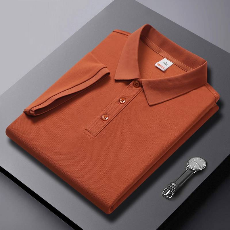 Einfarbiges High-End-Poloshirt mit kurzen Ärmeln und Aufdruck für Männer und Frauen XL von Joom DACH