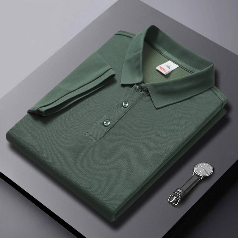 Einfarbiges High-End-Poloshirt mit kurzen Ärmeln und Aufdruck für Männer und Frauen XL von Joom DACH