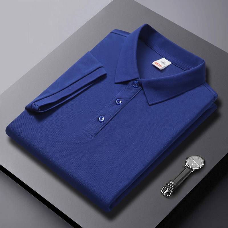 Einfarbiges High-End-Poloshirt mit kurzen Ärmeln und Aufdruck für Männer und Frauen XXXL von Joom DACH