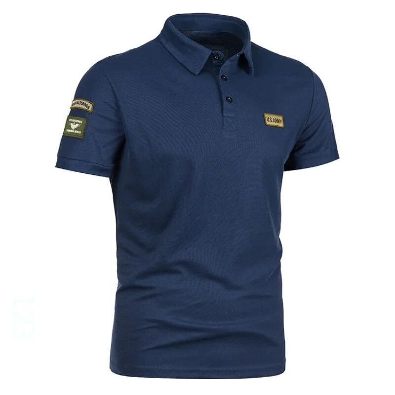 Einfarbiges Poloshirt für Herren im Sommer, lässiges Poloshirt mit kurzen Ärmeln und Revers XXL blau Einfarbiges Poloshirt für Herren im Sommer, lässiges Poloshirt mit kurzen Ärmeln und Revers XXL blau von Joom DACH