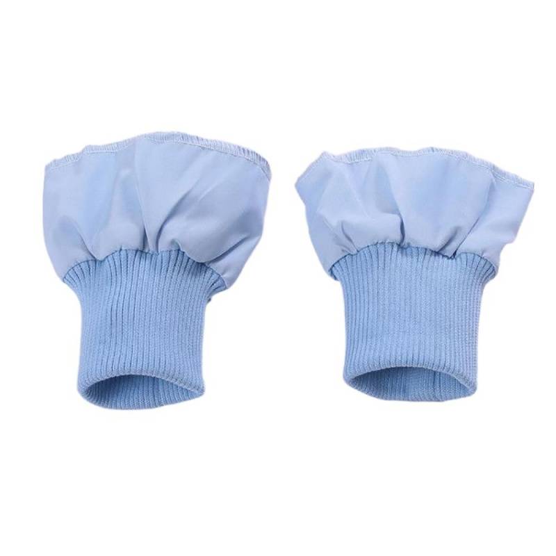 Einfarbiges elastisches Daunenjackenbündchen mit Rippstrickbündchen Nähzubehör Elastische Rippstrickbündchen Erwachsene Kinder hellblaue von Joom DACH