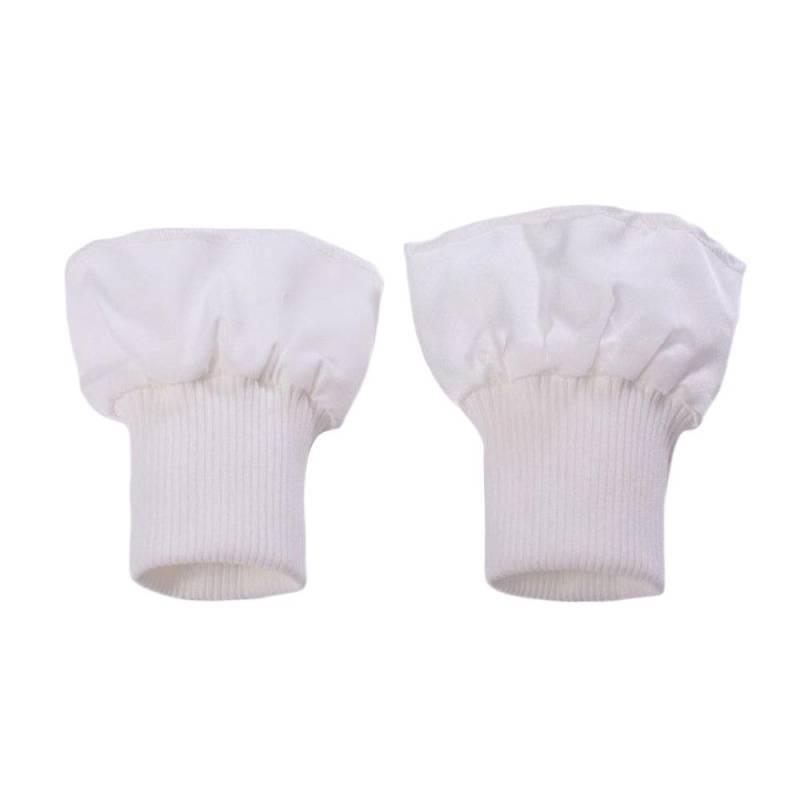 Einfarbiges elastisches Daunenjackenbündchen mit Rippstrickbündchen Nähzubehör Elastische Rippstrickbündchen Erwachsene Kinder weiß von Joom DACH