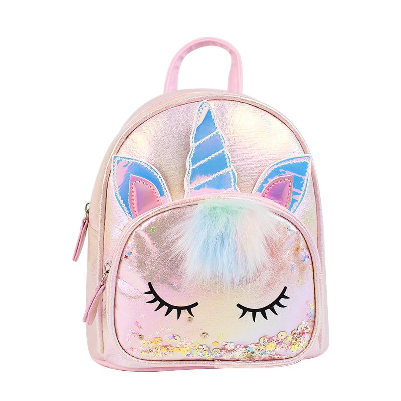 Einhorn-Rucksack, modischer, süßer Schulranzen für den Kindergarten, Kinder-Cartoon-Rucksack, großes Fassungsvermögen, Schulranzen für kleine Mädchen von Joom DACH
