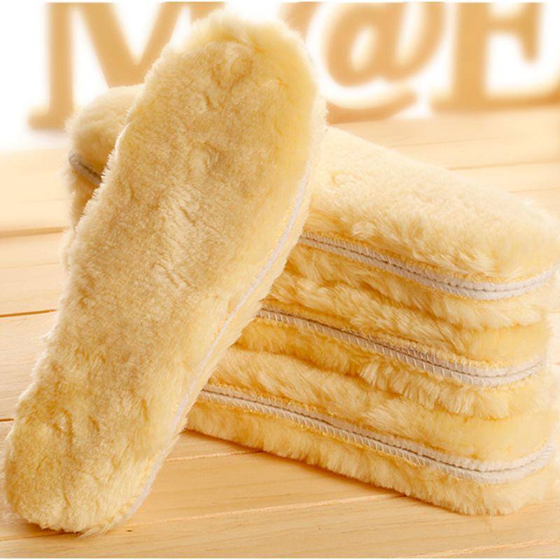 Einlegesohlen für Schuhe Herren Winter Füße Warm Verdicken Einlegesohlen Damen Schneestiefel Schuheinlage 46 beige von Joom DACH