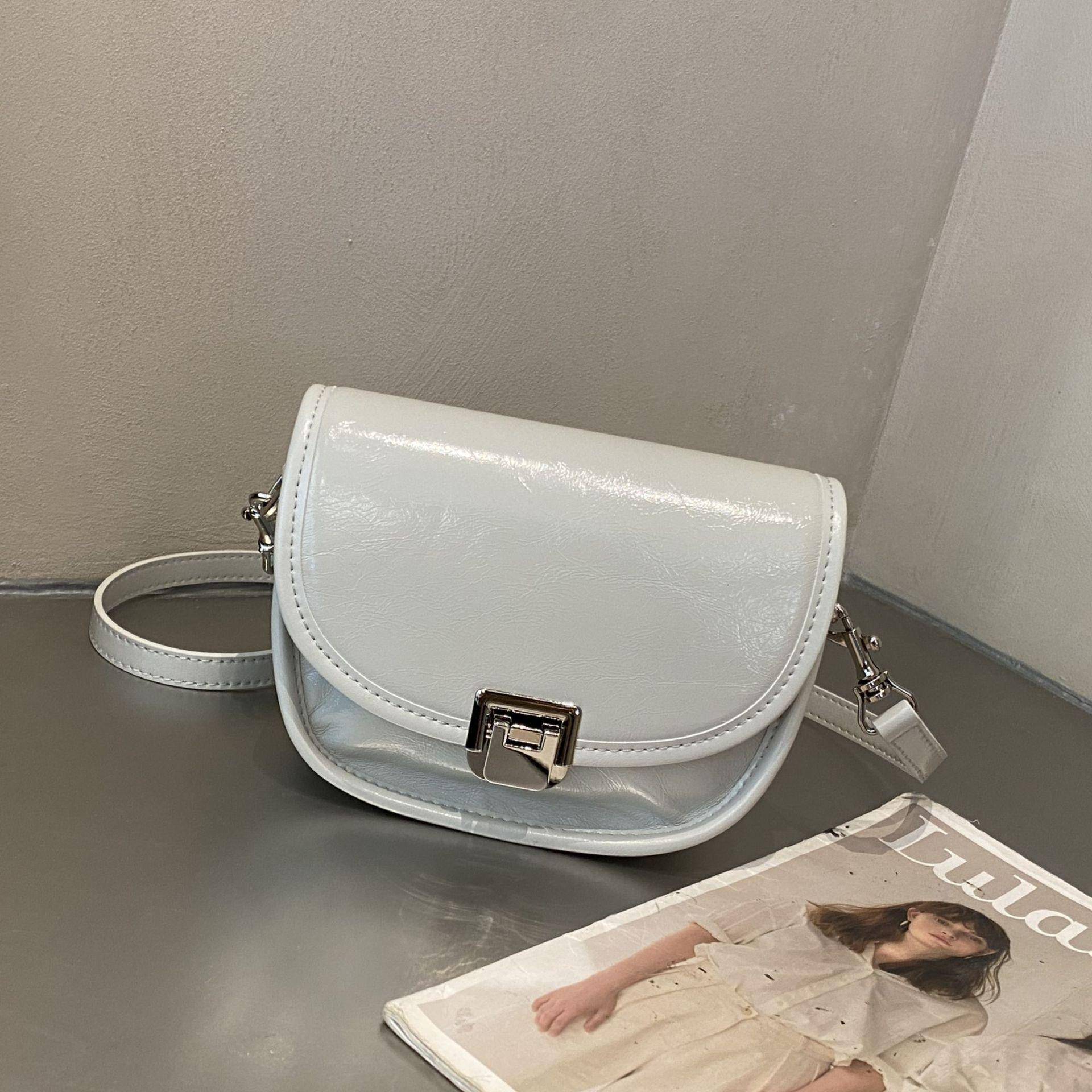 Einseitige Umhängetasche für Damen, Damenmode-Tasche beige von Joom DACH
