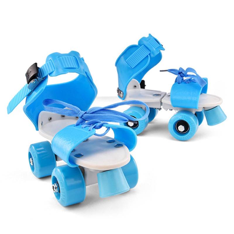 Einstellbare Größe Kinder Rollschuhe Zweireihige Skates Skating Schuhe Doppelräder Skates für blau von Joom DACH