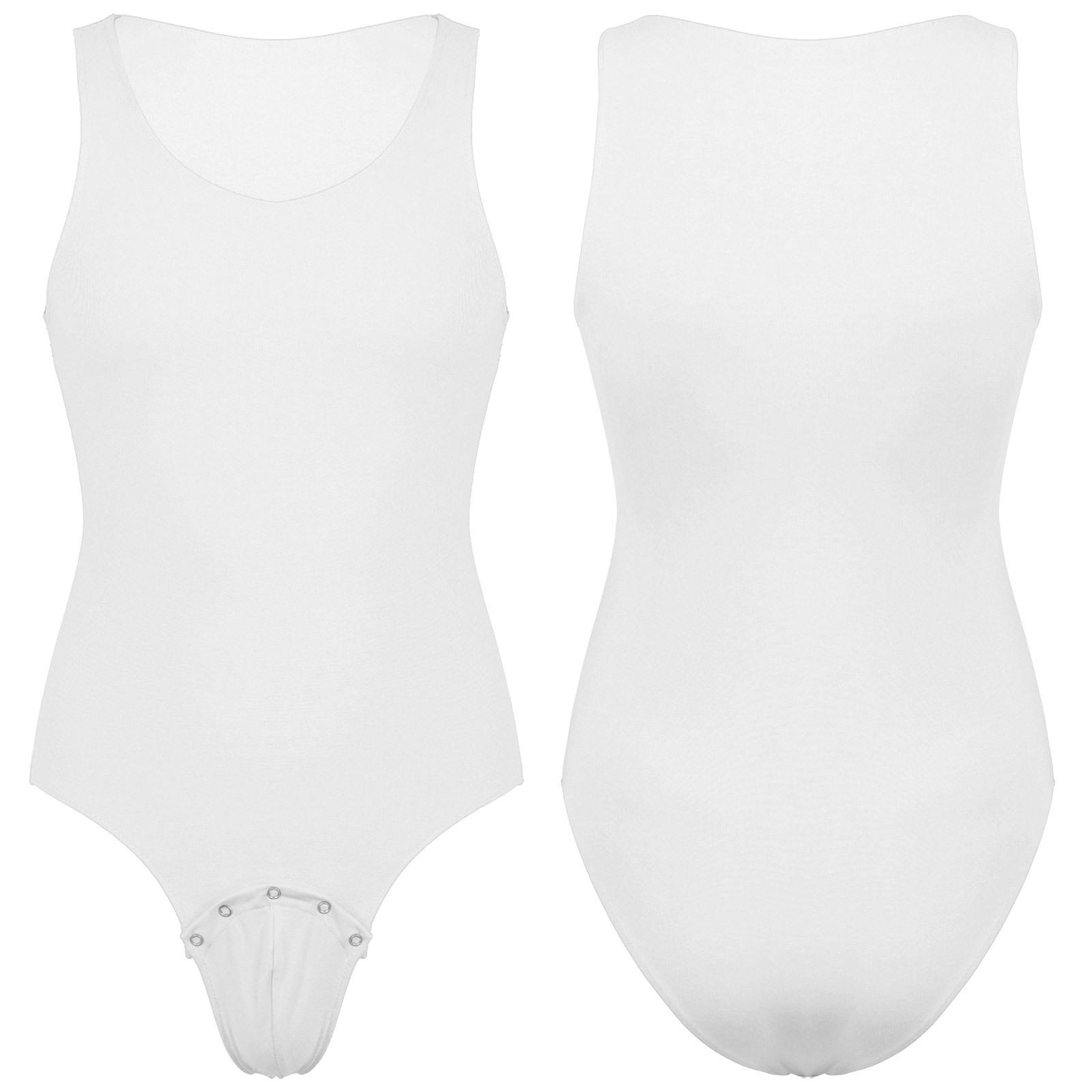 Einteiliger Herren-Einteiler, ärmellos, mit Druck auf den Schritt, Weste, Hemd, Sportbekleidung, Overall, Bodysuit, Pyjama, Spielanzug für Erwachsene XXL weiß von Joom DACH