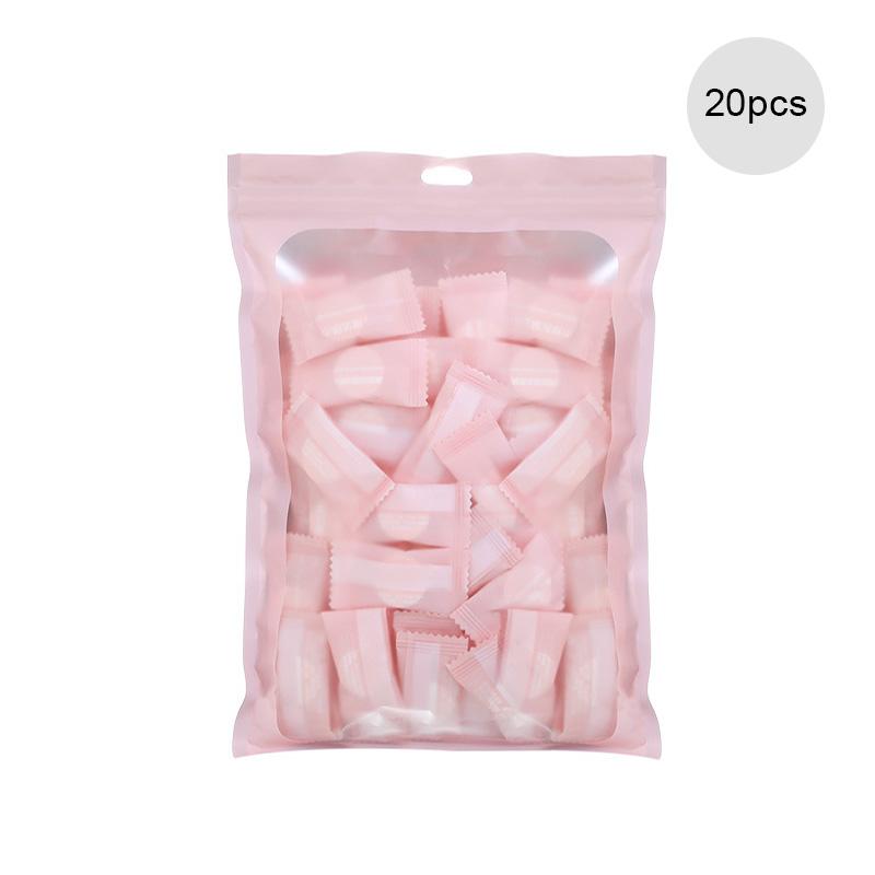 Einweg-Handtuch, komprimiert, tragbar, für Reisen, Vliesstoff, Gesichtstuch, Wasser, feucht abwischbar, für den Außenbereich, angefeuchtete Tücher 20pcs rosa von Joom DACH
