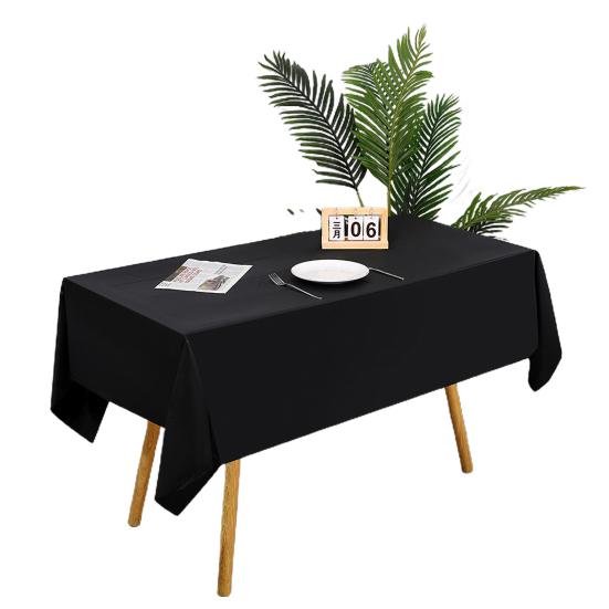 Einweg-Tischdecke, PE-Material, dickes Tischtuch, leicht zu reinigen, rechteckig, einfarbig, Tischdecke B von Joom DACH