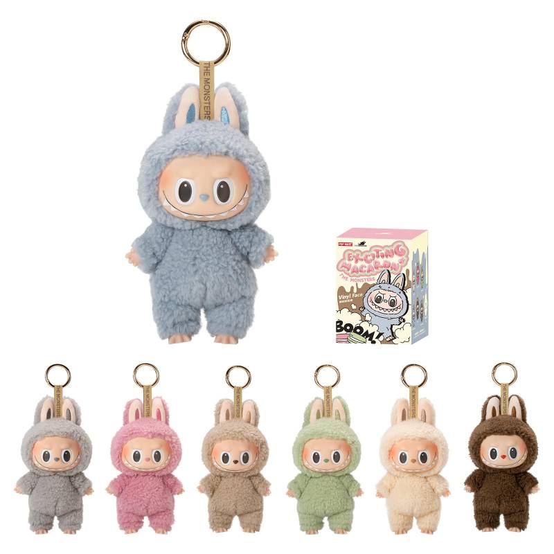 Einzelne POP MART The Monsters Köstliche Macarons Vinyl Gesicht Blind Box Zufälliges Design Actionfigur Sammlerstück Spielzeug Zuhause Einzelne Box - Dekoration, von Joom DACH