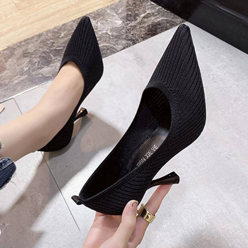 Einzelne Schuhe Damen Frühling und Herbst Spitzschuh Atmungsaktive High Heels All-Match Nude High Heels Stiletto Schuhe 40 schwarz Einzelne Schuhe Damen Frühling und Herbst Spitzschuh Atmungsaktive High Heels All-Match Nude High Heels Stiletto Schuhe 40 schwarz von Joom DACH
