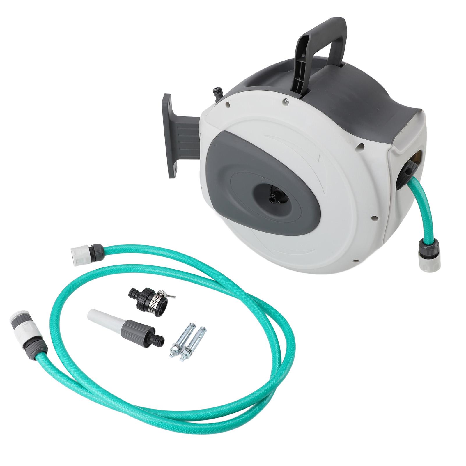 Einziehbarer Gartenschlauchaufroller 65,6ft 1/2Zoll Schlauch Arretierung bei jeder Länge Automatischer Rückzug Schwenkbare Wandhalterung von Joom DACH