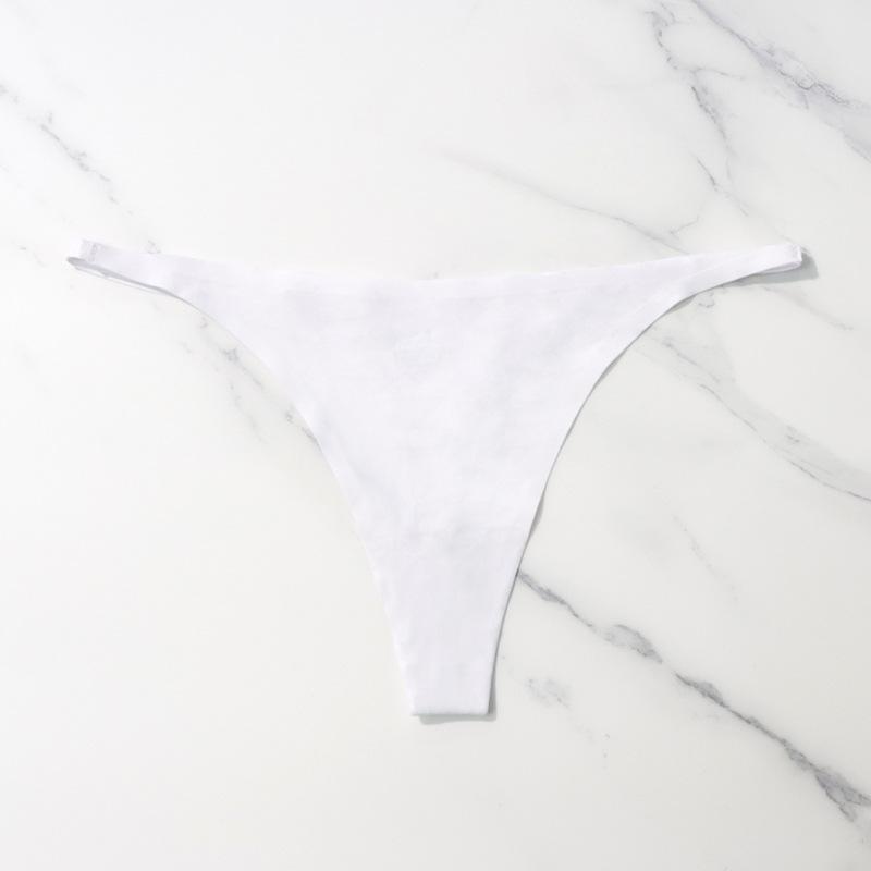 Eis Seide Nahtlose Höschen Für Frauen Weiche Dünne Band Thongs Frau Satin Unterwäsche Weibliche Bikini Höschen String Tangas Mujer L weiß von Joom DACH