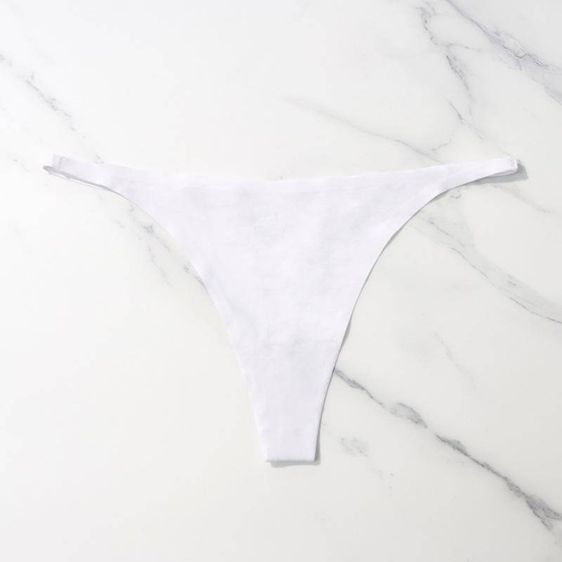 Eis Seide Nahtlose Höschen Für Frauen Weiche Dünne Band Thongs Frau Satin Unterwäsche Weibliche Bikini Höschen String Tangas Mujer L weiß von Joom DACH