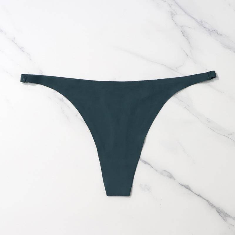 Eis Seide Nahtlose Höschen Für Frauen Weiche Dünne Band Thongs Frau Satin Unterwäsche Weibliche Bikini Höschen String Tangas Mujer M grün von Joom DACH