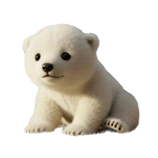 Eisbär Plüschpuppe 21/28cm Liebenswert Familie Stofftier Beschwichtigungsspielzeug Weich und kuschelig Plüschtier Geschenk für Kinder 28cm weiß von Joom DACH