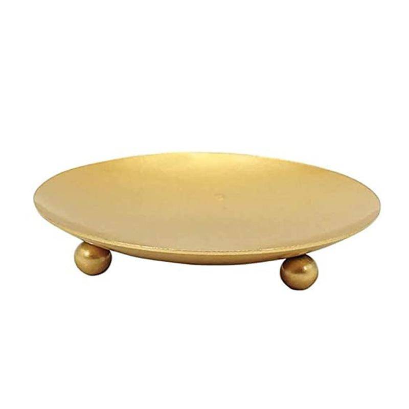 Eisen Schwarz Gold Kerzenhalter Tablett Basis Hochzeit Party Feiertag Bankett Dekorativer Kerzenhalter Kunst Geschenk Tasse Kerzen Zubehör gold von Joom DACH
