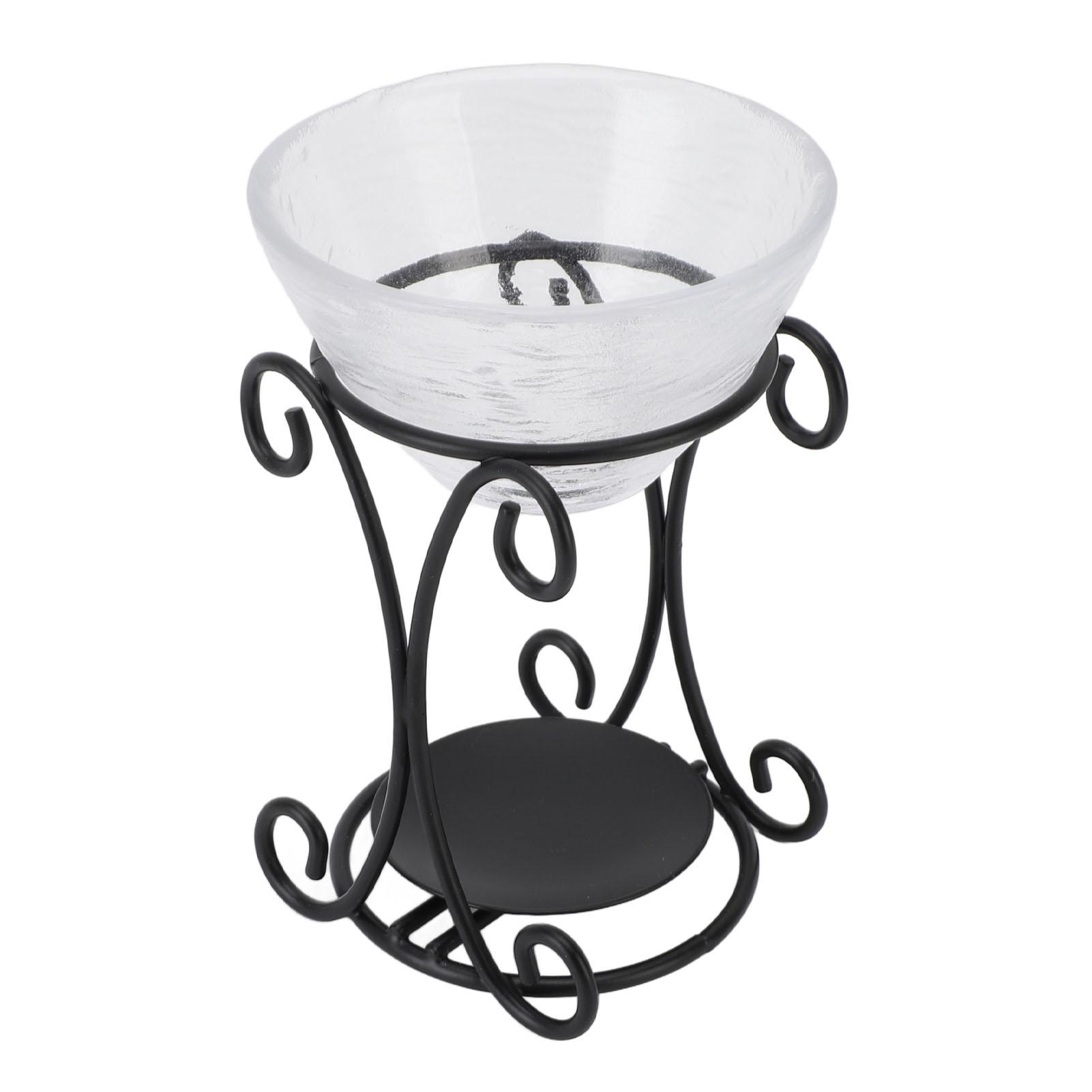 Eisenkunst Aromatherapie Brenner Set Metall Glas Ätherisches Öl Brenner Kerzenhalter für Zuhause und Büro von Joom DACH