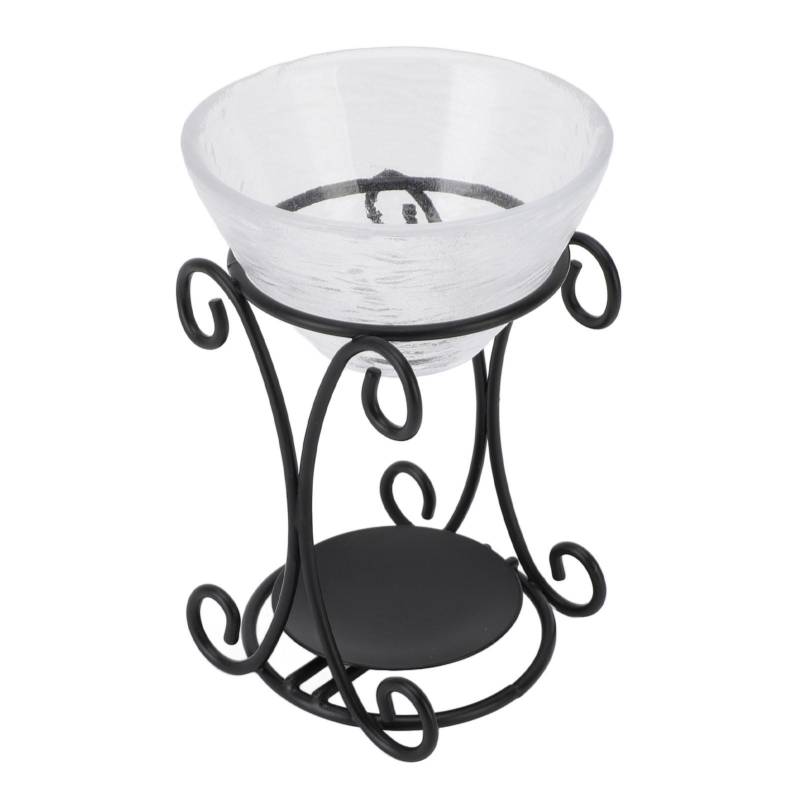 Eisenkunst Aromatherapie Brenner Set Metall Glas Ätherisches Öl Brenner Kerzenhalter für Zuhause und Büro von Joom DACH