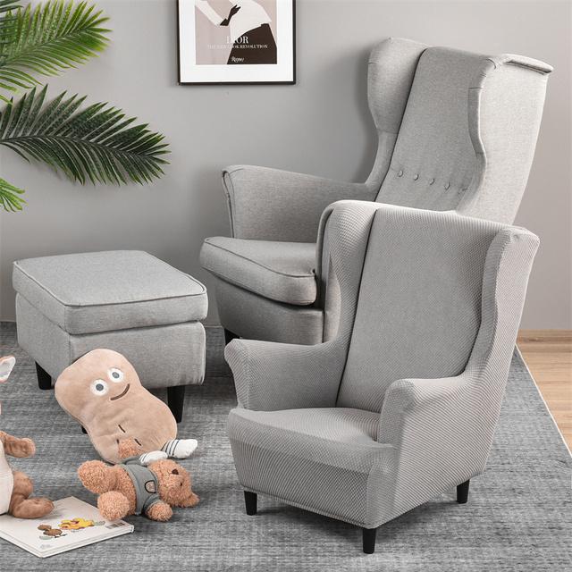 Elastische Kinder-Ohrensessel-Bezüge, Polar-Fleece, Spandex, Kinder-Ohrensessel-Bezüge, Einzelsofa-Schonbezüge, Möbelschutz von Joom DACH