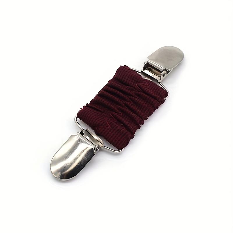 Elastische Kleidung Clip Brosche Pins Pullover Schal Cape Pins Für Frauen Mädchen Kleidung bordeaux von Joom DACH