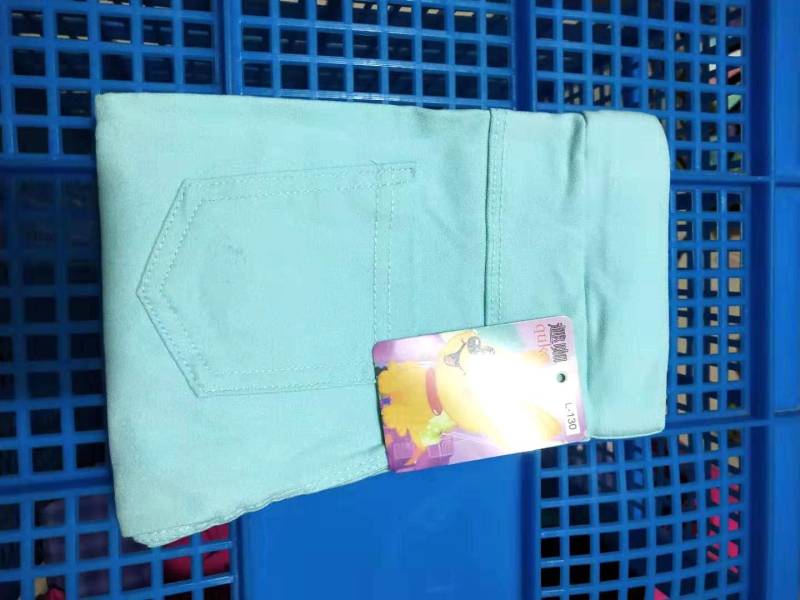 Elastische Slim Fit-Leggings für Mädchen - Jeans-Imitat 140 cm hellblaue von Joom DACH