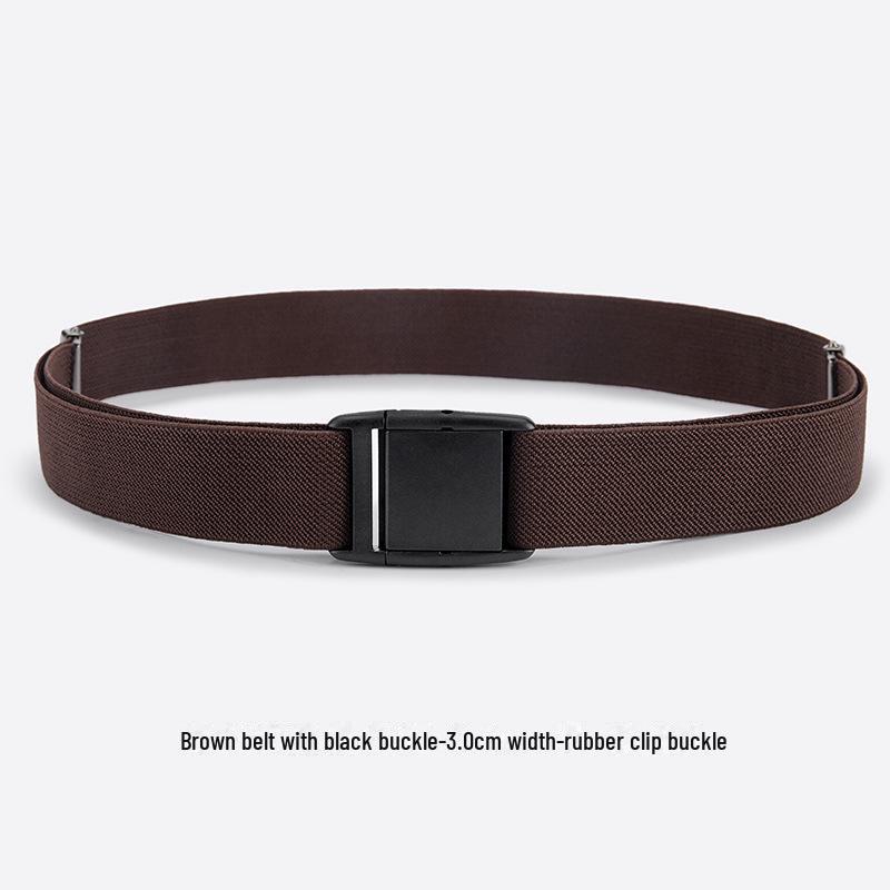 Elastischer Canvas-Gürtel für Damen – Verstellbares Taillen-Accessoire braun von Joom DACH