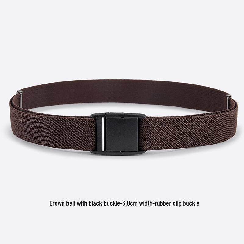 Elastischer Canvas-Gürtel für Damen – Verstellbares Taillen-Accessoire braun von Joom DACH