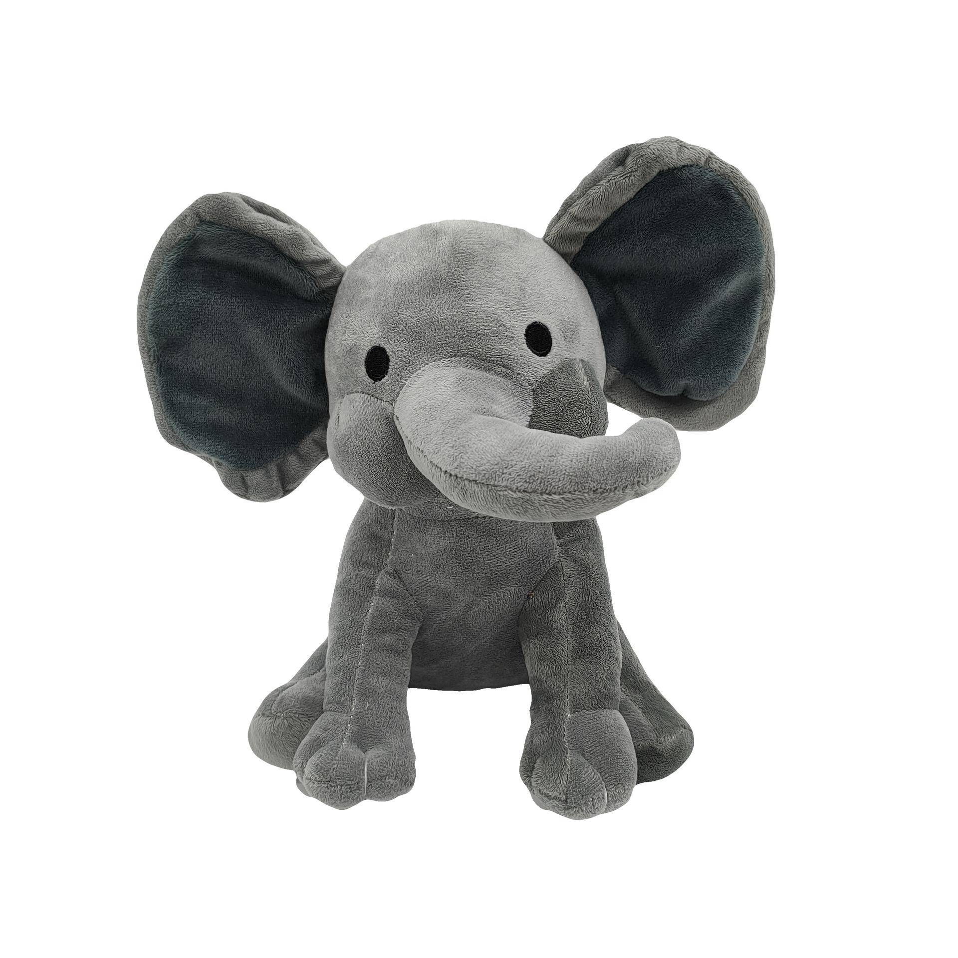 Elefant Wurfkissen Kinderpuppe Dekoration Cartoon Schmetterling wie Stofftier Weihnachtsgeschenk Feiertagsglückwünsche Wurfkissen Spielzeug 25cm grau von Joom DACH