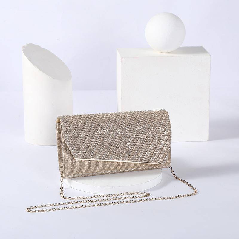 Elegante Damen Glitzer Crossbody Clutch Tasche - Europäischer & Amerikanischer Stil gold von Joom DACH
