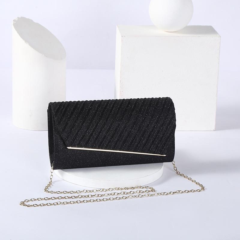 Elegante Damen Glitzer Crossbody Clutch Tasche - Europäischer & Amerikanischer Stil schwarz von Joom DACH