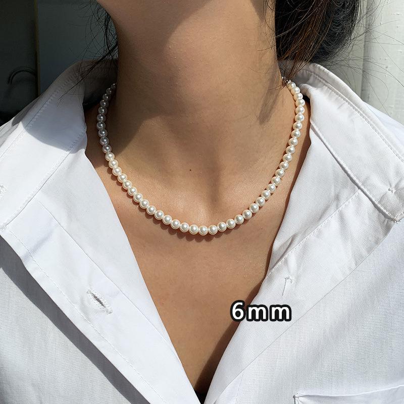 Elegante Halskette mit Süßwasserperlen und Perlen für Damen von Joom DACH