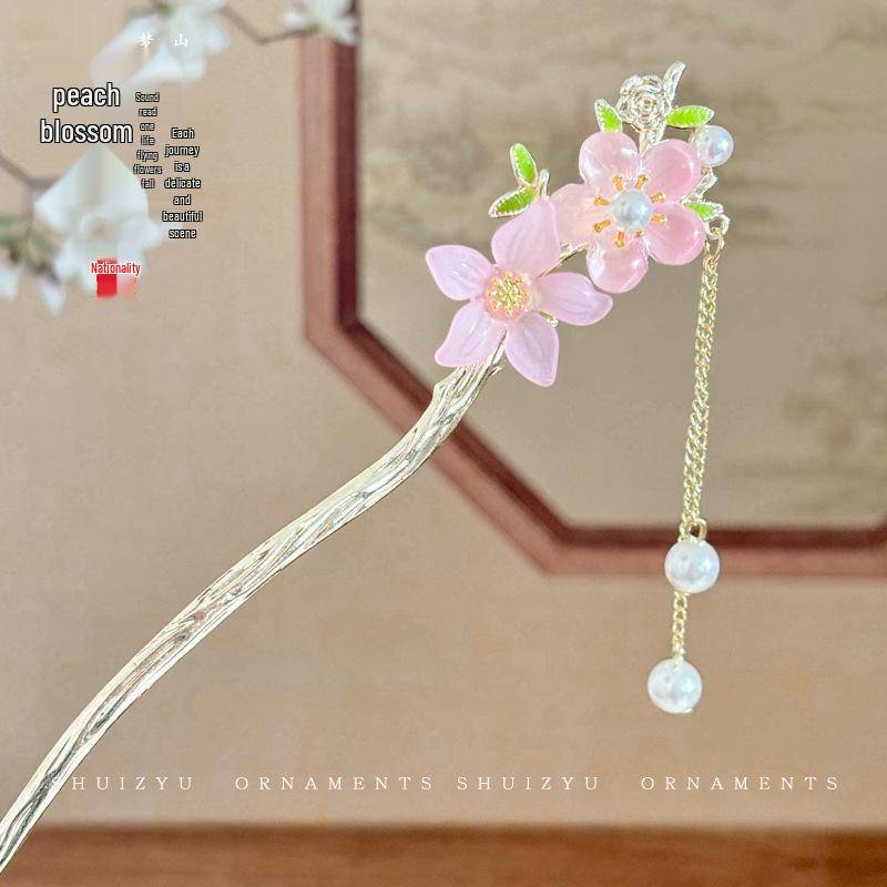 Elegante Retro Quasten Haarnadel für Hanfu Hochsteckfrisur - Damen Metall Haarspange im chinesischen Stil von Joom DACH