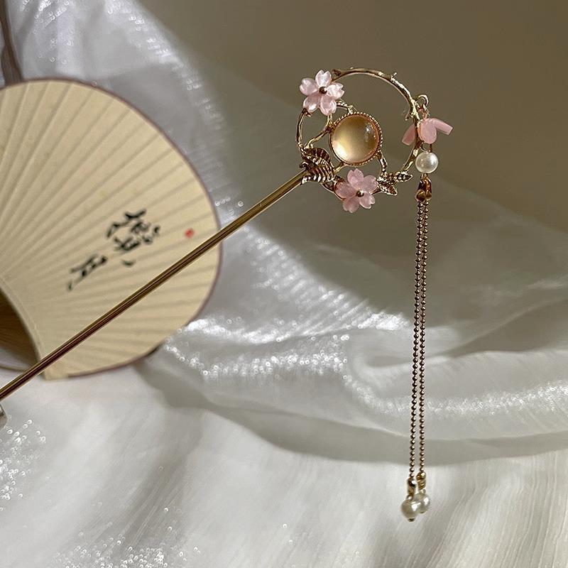 Elegante Retro Quasten Haarnadel für Hanfu Hochsteckfrisur - Damen Metall Haarspange im chinesischen Stil von Joom DACH